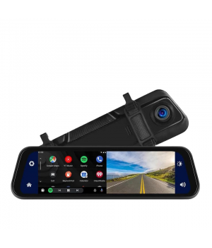 Car rearview mirror driving recorder front and rear 9.6inch single recording 1080p with reverse image car black box dvr dash ca