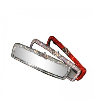 Diamond-studded car expands vision rearview mirrors and interior rearview mirror with diamonds.