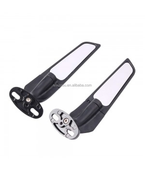 For Honda Yamaha Kawasaki KTM SUZUKI BMW Universal Rearview Mirror Side Mirrors Modified Parts Aluminium Wind Wing Rearview