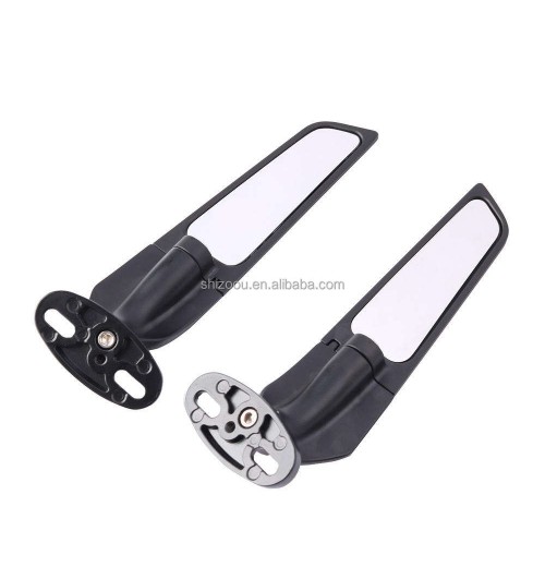 For Honda Yamaha Kawasaki KTM SUZUKI BMW Universal Rearview Mirror Side Mirrors Modified Parts Aluminium Wind Wing Rearview For Honda Yamaha Kawasaki KTM SUZUKI BMW Universal Rearview Mirror Side Mirrors Modified Parts Aluminium Wind Wing Rearview