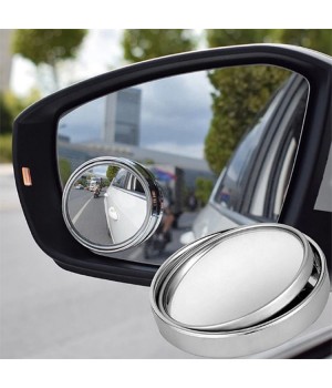 2 Pcs A Pair Blind Spot Mirrors for Cars 360 Rotatable Sway Adjustable Waterproof Convex Rear View Mirror for Cars