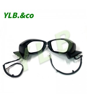 YLB Power Glass Foldable Rearview Mirror Door Mirror with Blind Spot FOR Honda Civic EX EX-L 2022 2023 OEM 76258-T20-A21